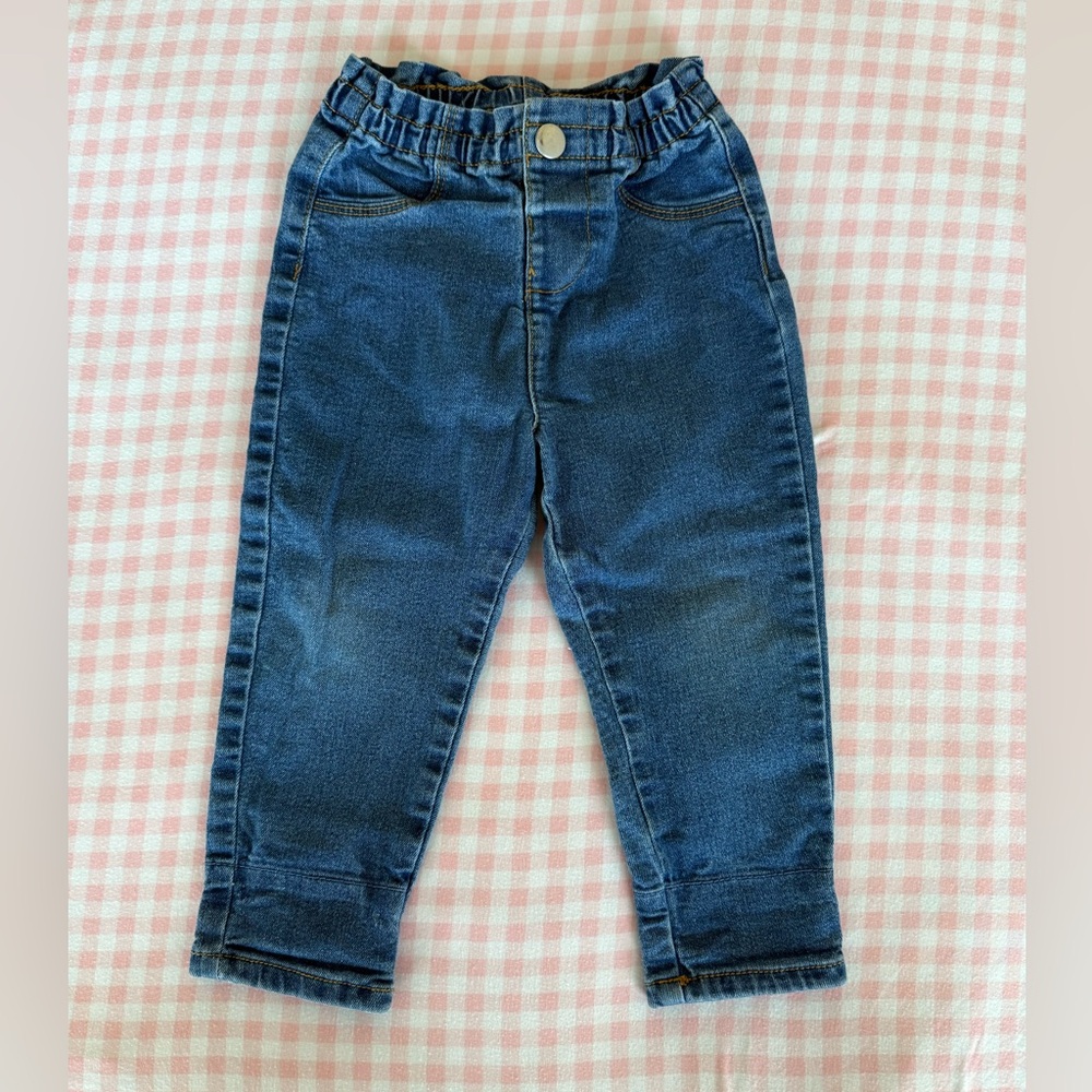 Primark Toddler Jeans with floral lined cuffs